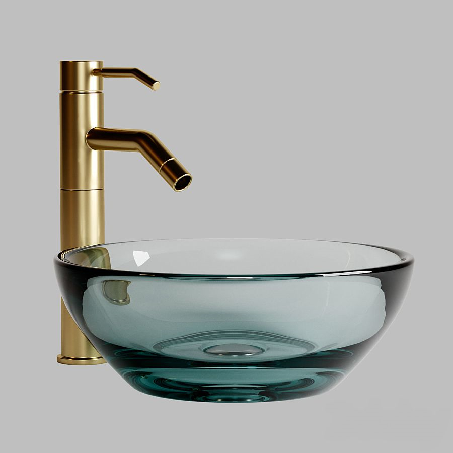 Glass sink